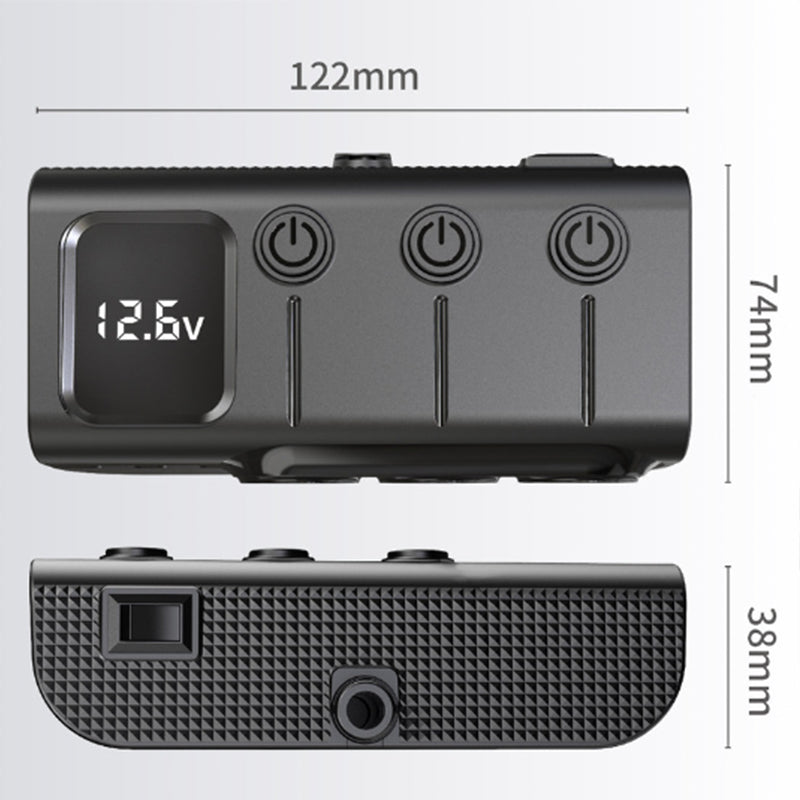 Car cigarette lighter 3-port USB independent switch PD smart fast charging 120W