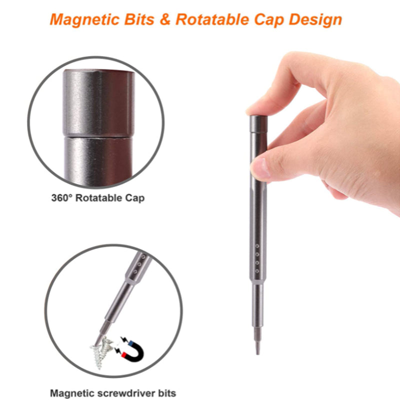 Magnetic Precision Screwdriver Set 48 in 1 S2 Tool Steel Driver Bit