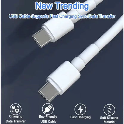 5A 100W USB-C to USB-C Cable – Super Speed Fast Charging & Data Sync