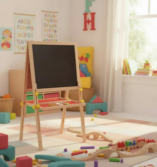 Double-Sided Magnetic Art Easel Dry Easel