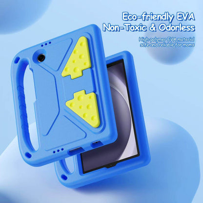 Compatible with iPad 10th 10.9 2022 Puff Series Foldable Cheese Stand EVA Case with Handle