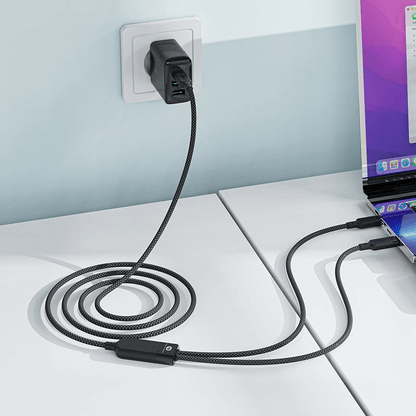 Acefast 2 in 1 100W Type-C Fast Charging Data Cable C5-11