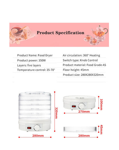 Food Dehydrator Electric Food Fruit Dehydrator Machine