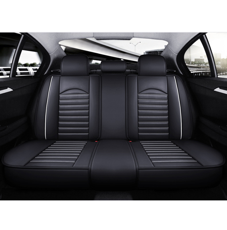 Car Seat Cover Faux Leather Cushion 5 Seater Full Set Front Rear Premium Quality