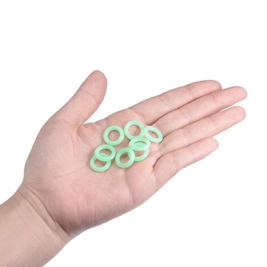ECOTREK Glow Tent Stake Rings – Silicone Glow Marker Rings for Tent Pegs JP30416