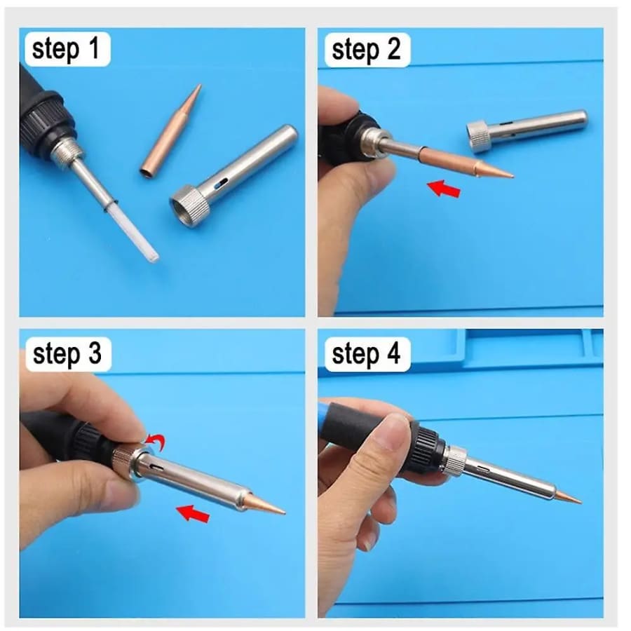 5pcs Soldering Iron Heads - 900M Tips I+B+K+2.4D+3C