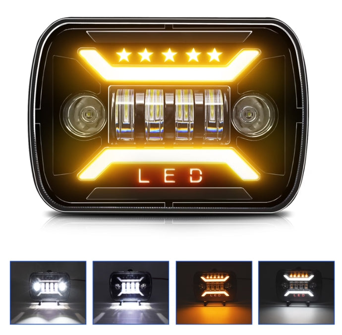 7 Inch Beam 5x7'' 7x6'' Led With Low Beam Turn H6054 Etc 7x6 With Xj Car Low Led