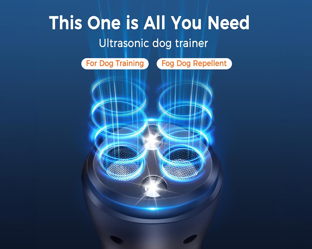 Portable dog bark deterrent