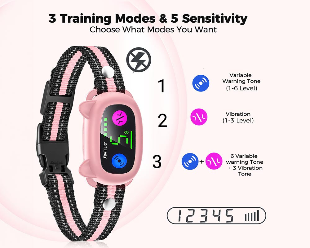 Smart No-Bark Dog Training Collar