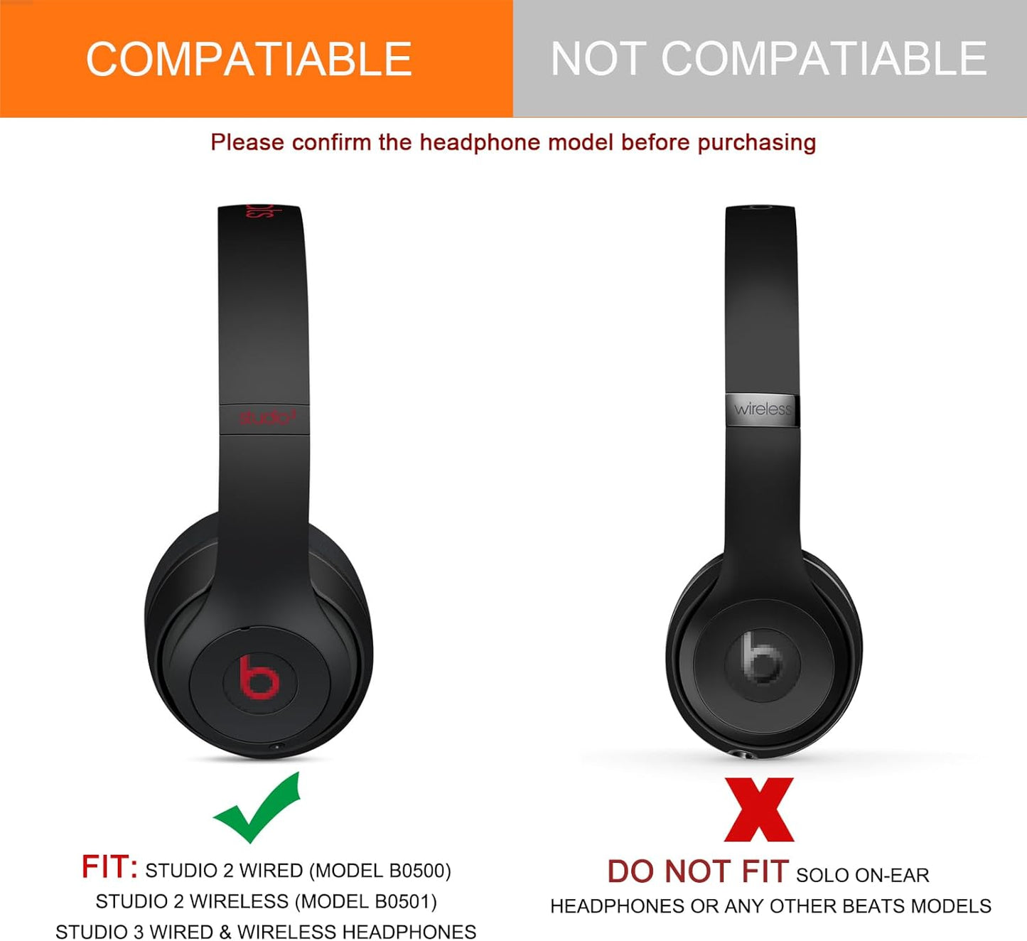 Beats Studio 2 Studio 3 Earpads Cushions