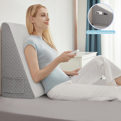 Wedge Pillow Memory Foam Cool Gel Adjuastable Cushion