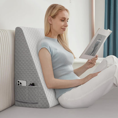 Wedge Pillow Memory Foam Cool Gel Adjuastable Cushion