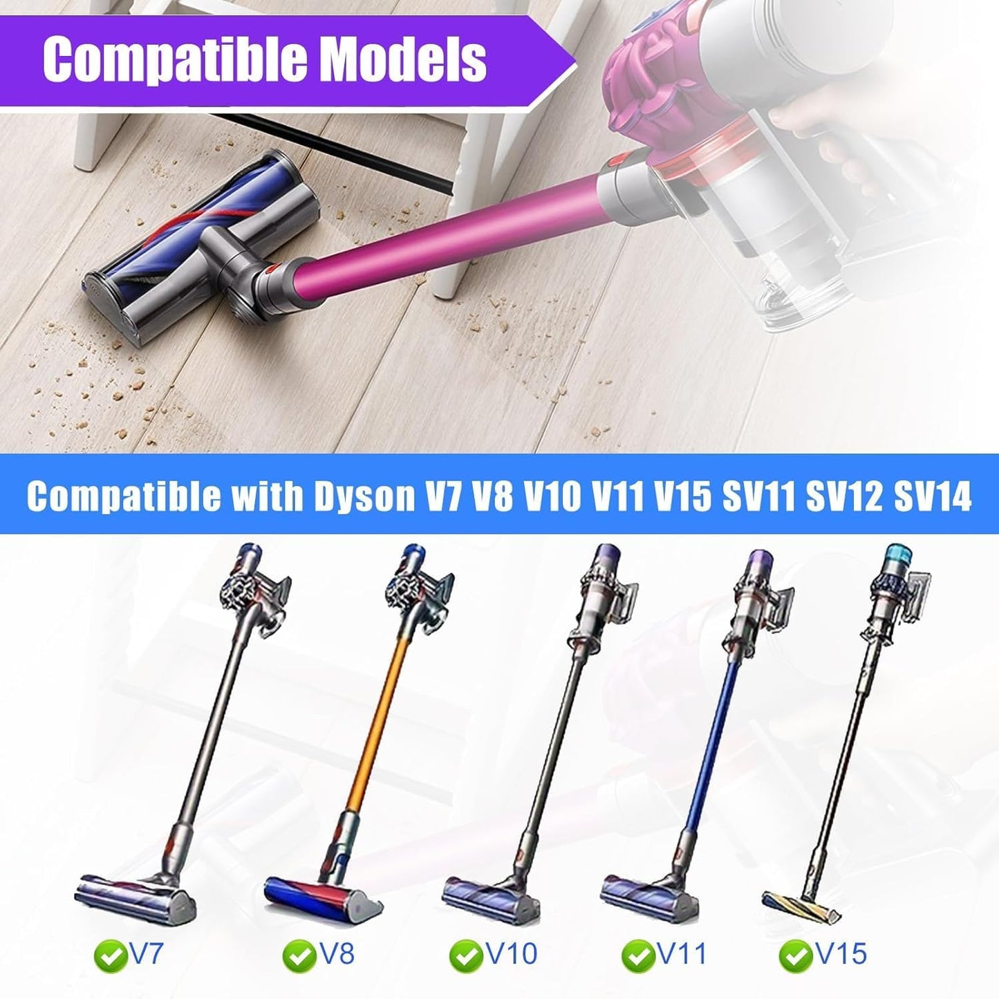 Dysons V7 V8 V10 V11 V15 Vacuum Cleaners Brush Head