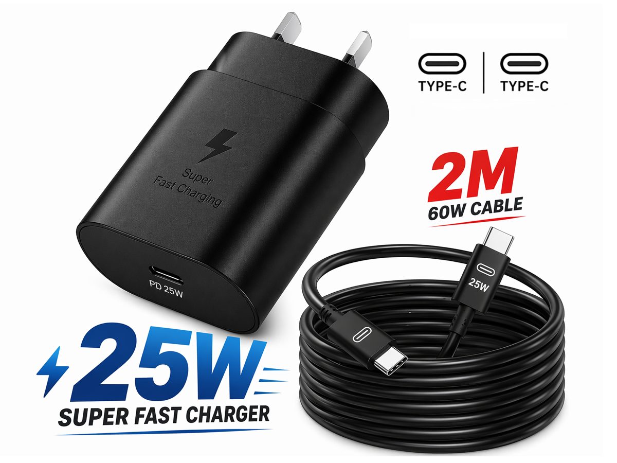 Samsung 25W Fast Charger With Type C Cable Replacement