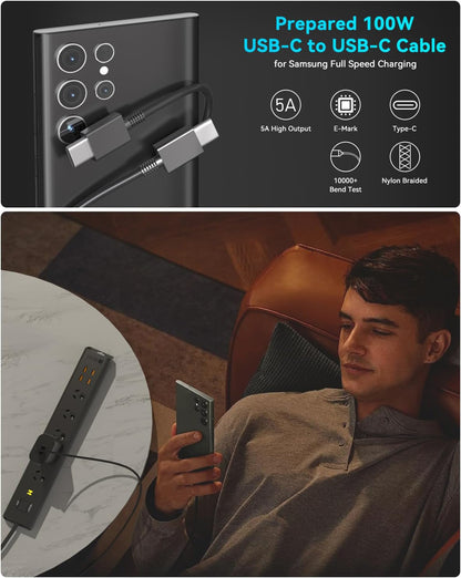 Samsung 25W Fast Charger With Type C Cable Replacement