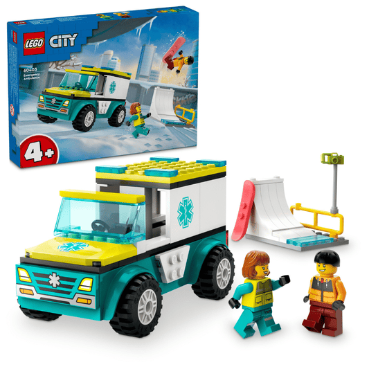 LEGO CITY: Emergency Ambulance and Snowboarder (60403)