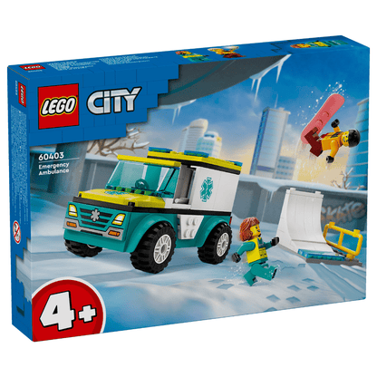 LEGO CITY: Emergency Ambulance and Snowboarder (60403)