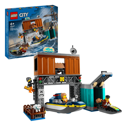 LEGO CITY: Police Speedboat and Crooks' Hideout (60417)
