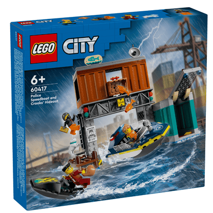 LEGO CITY: Police Speedboat and Crooks' Hideout (60417)