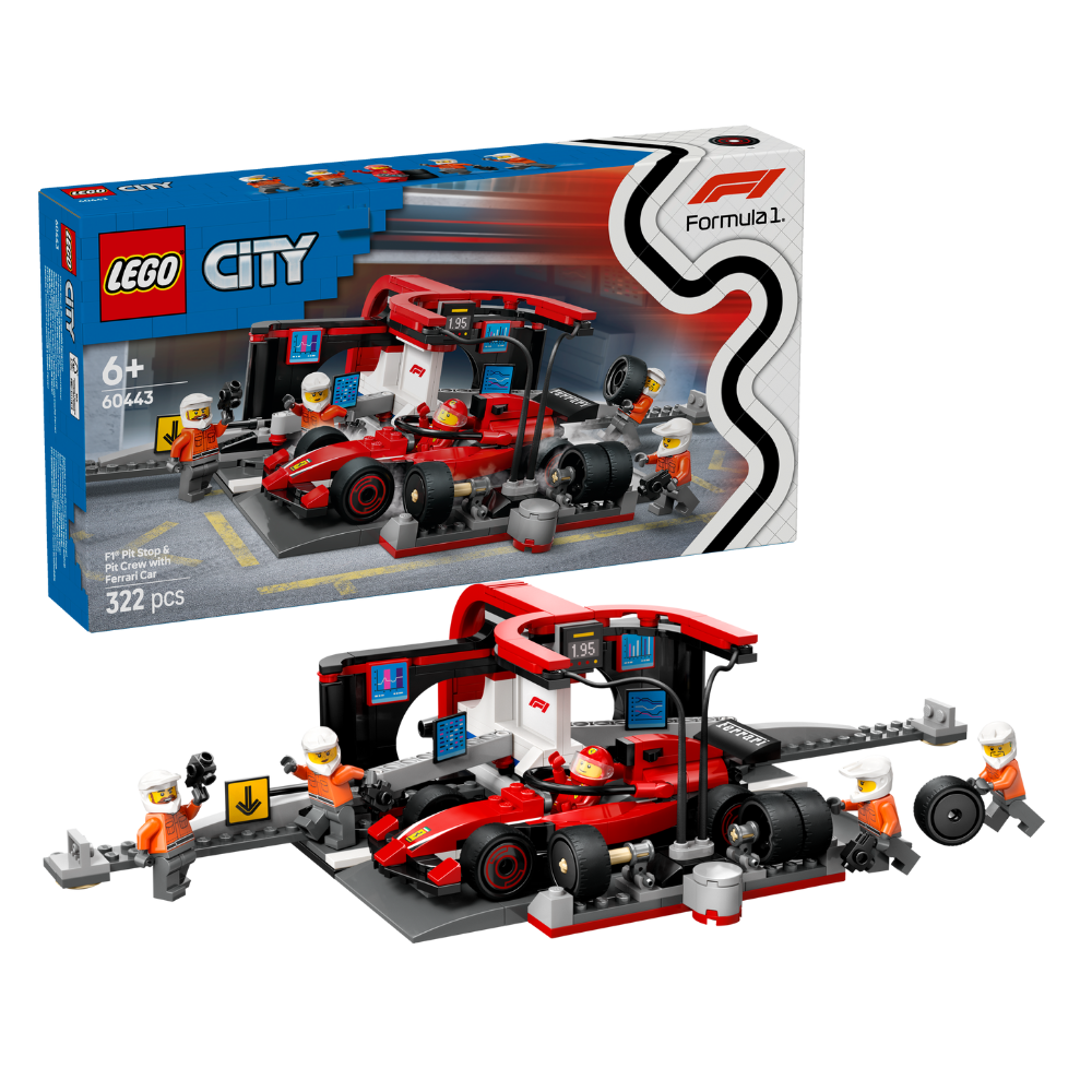 LEGO City: F1 Pit Stop and Pit Crew with Ferrari Car (60443)