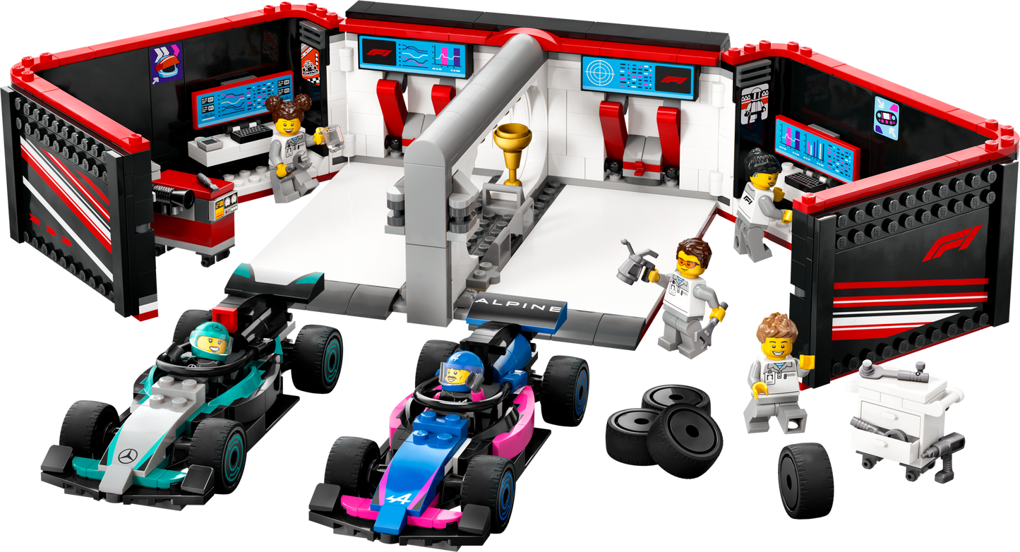 LEGO City: F1 Garage & Mercedes-AMG and Alpine Cars (60444)