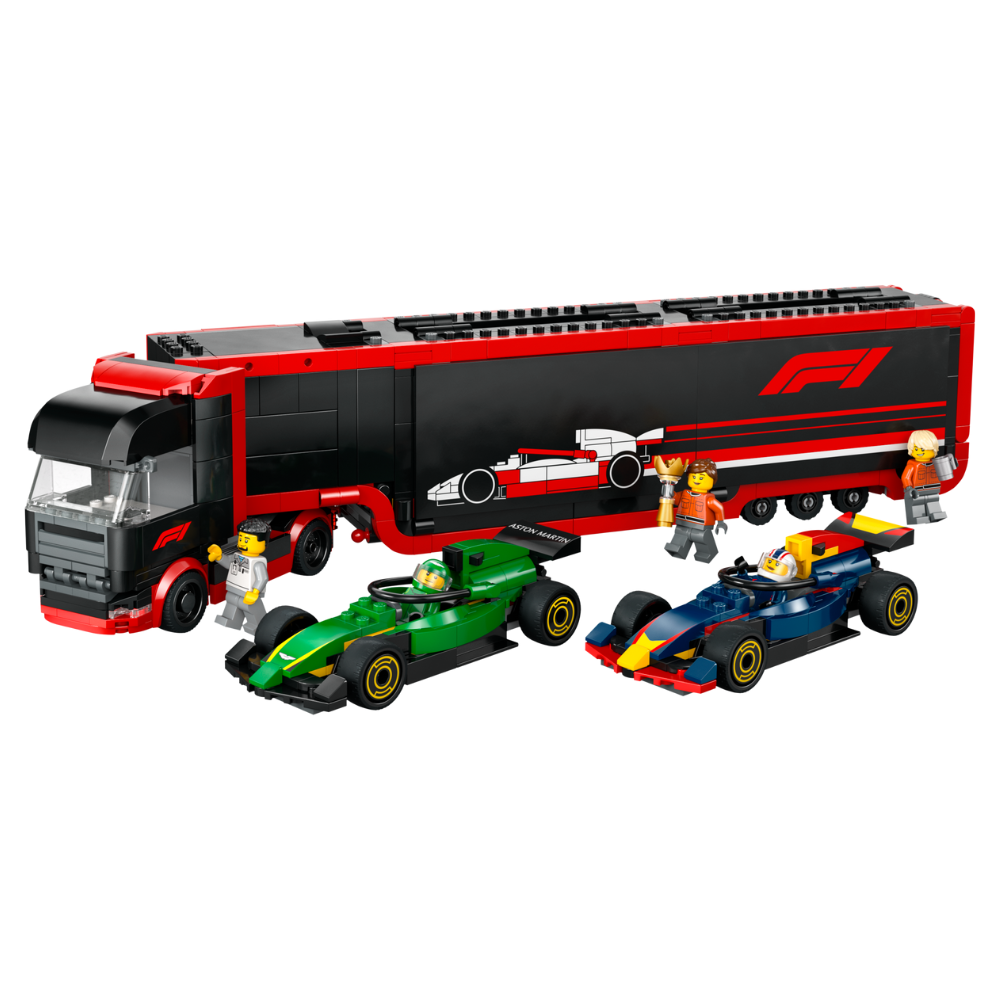 LEGO City: F1 Truck with RB20 and AMR24 F1 Cars (60445)