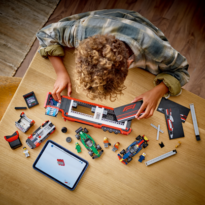 LEGO City: F1 Truck with RB20 and AMR24 F1 Cars (60445)