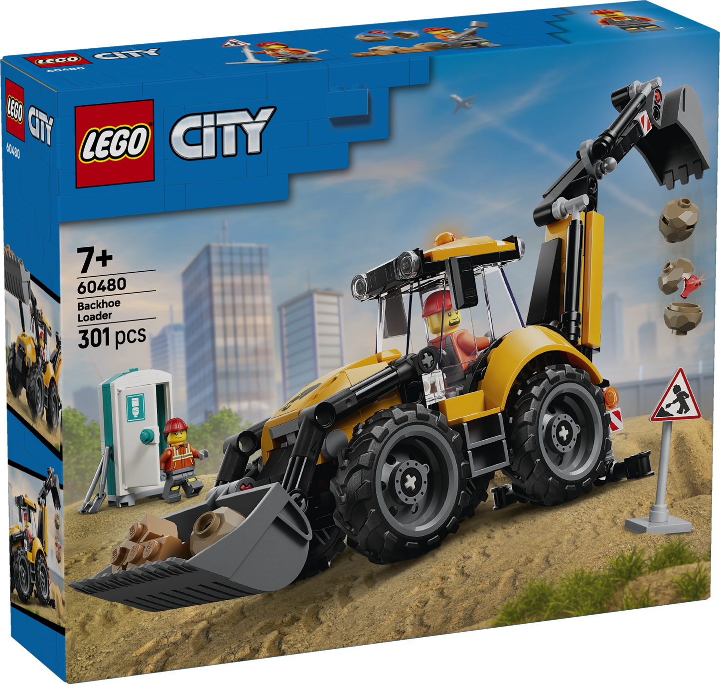 LEGO City: Yellow Backhoe Loader (60480)