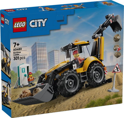 LEGO City: Yellow Backhoe Loader (60480)