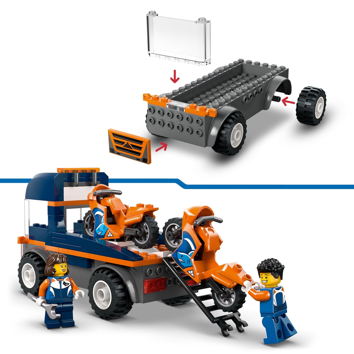 LEGO City: Motorcycle Transporter (60491)