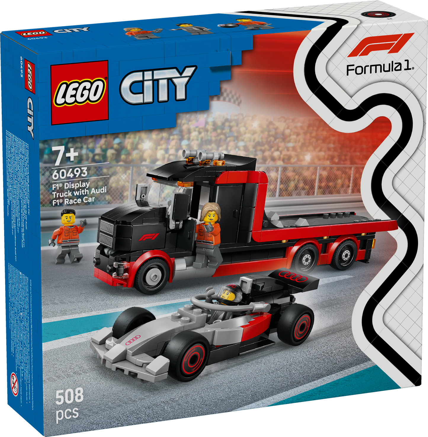 LEGO City: F1 Display Truck with Audi F1 Race Car (60493)