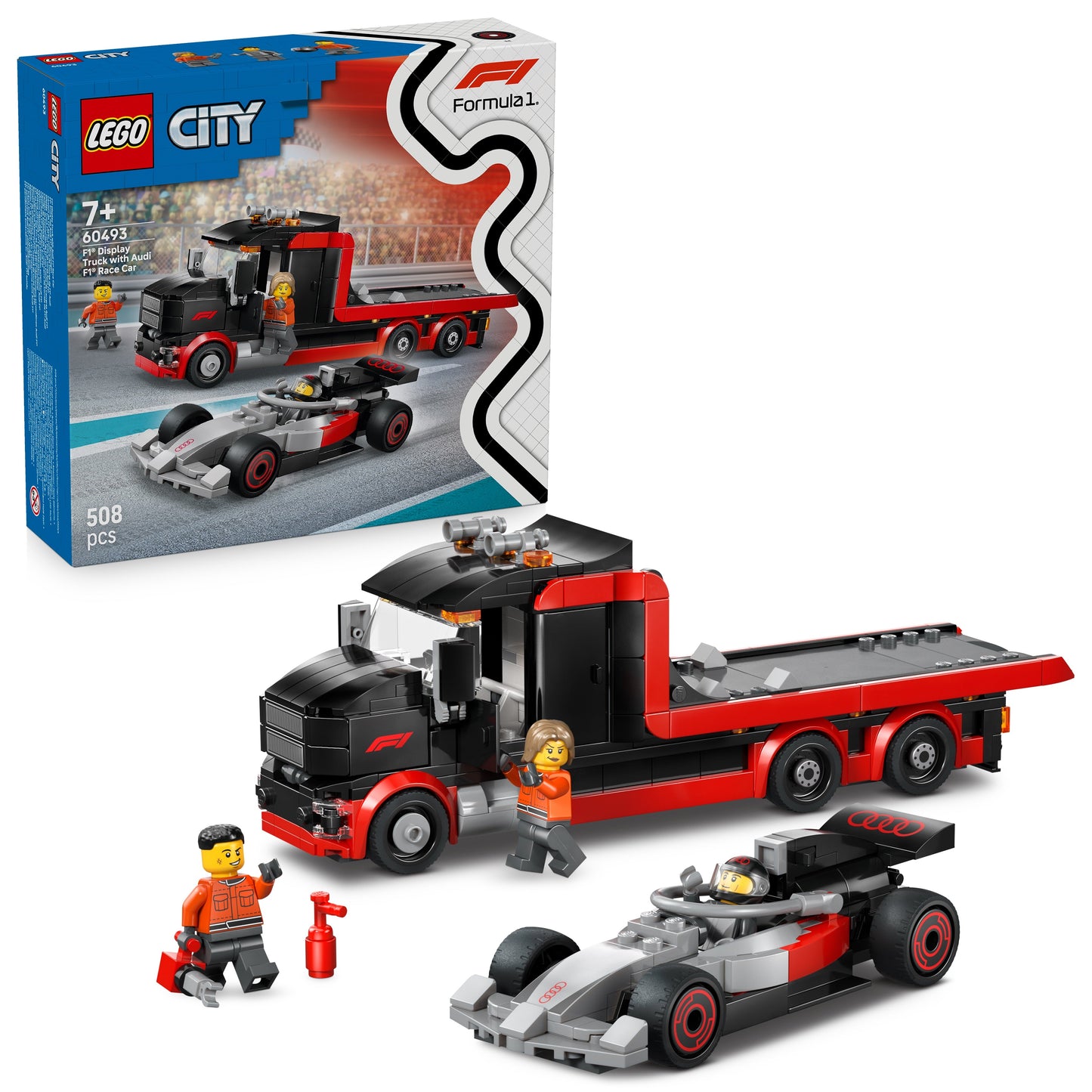 LEGO City: F1 Display Truck with Audi F1 Race Car (60493)