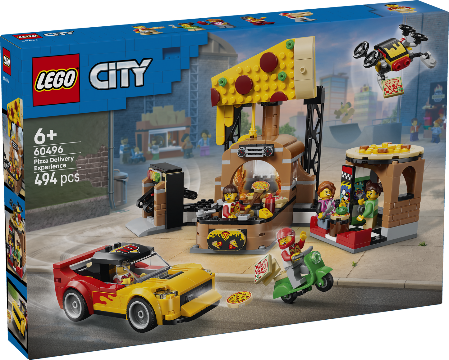 LEGO City: Pizza Delivery Experience with Vehicles (60496)