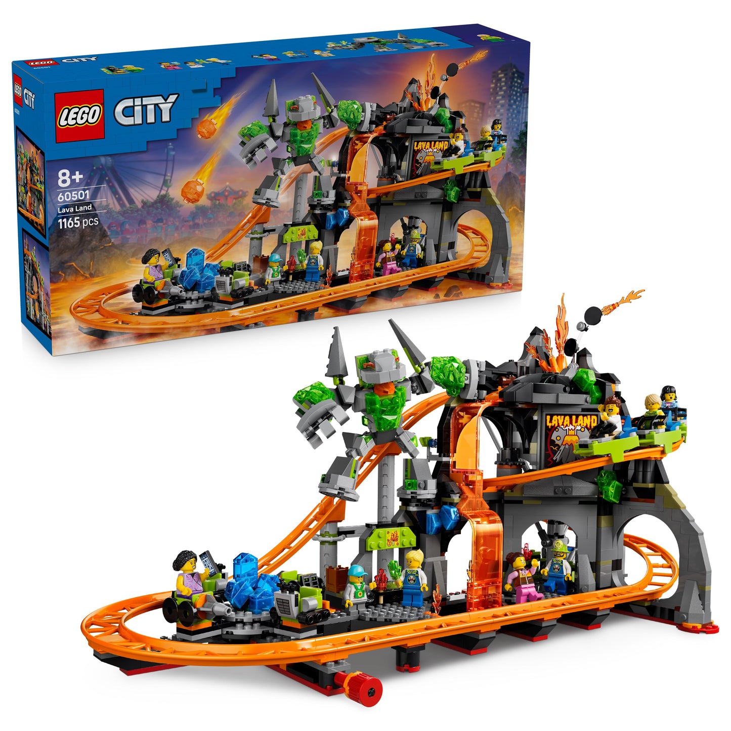 LEGO City: Lava Land Roller Coaster Park (60501)