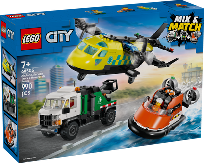 LEGO City: Airplane Service Truck and Hovercraft Remix (60505)