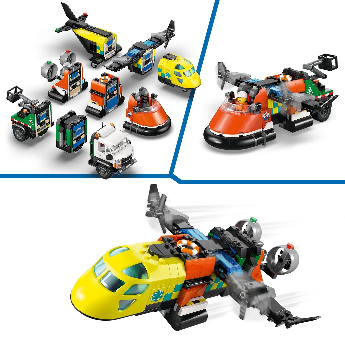 LEGO City: Airplane Service Truck and Hovercraft Remix (60505)