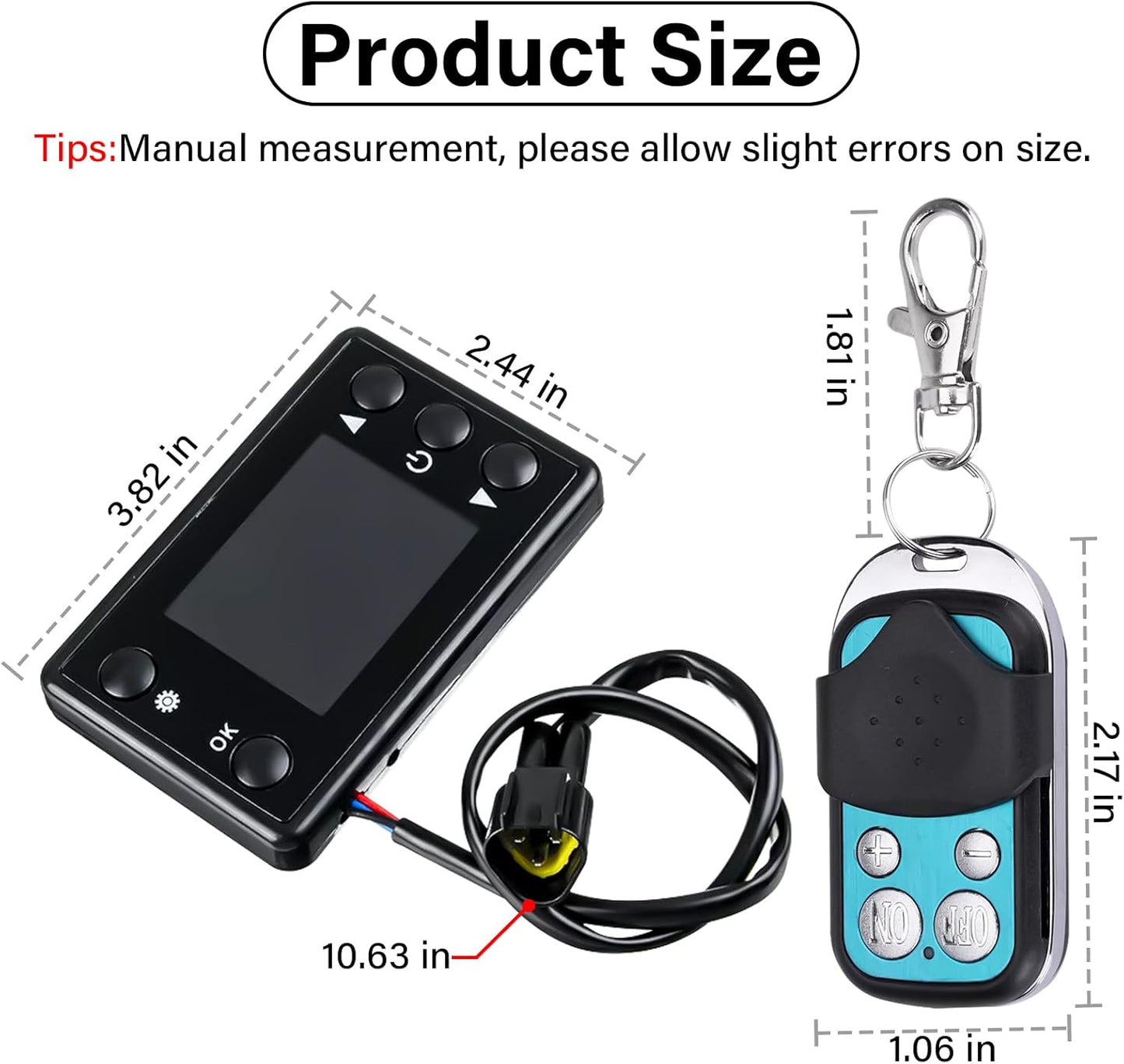 Diesel Air Heater Monitor LCD Switch