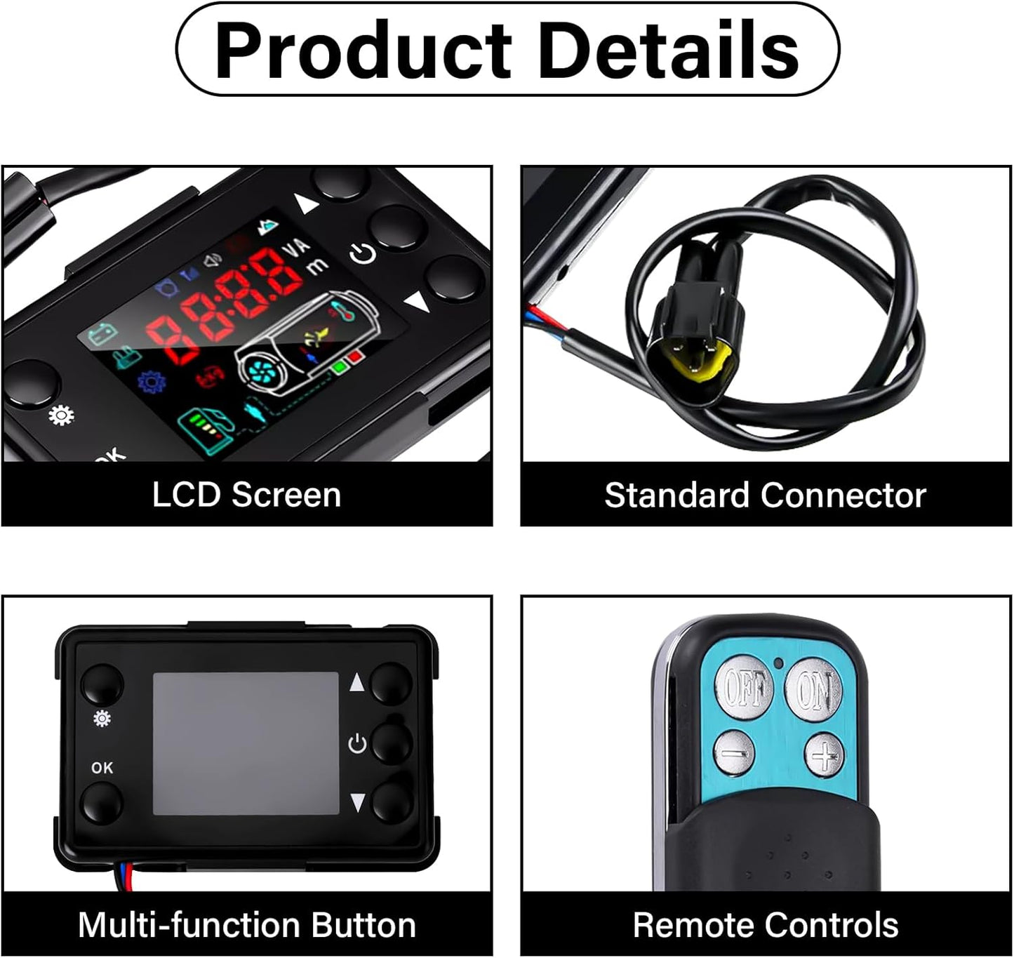 Diesel Air Heater Monitor LCD Switch