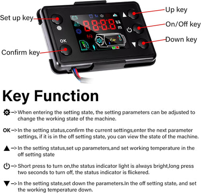 Diesel Air Heater Monitor LCD Switch