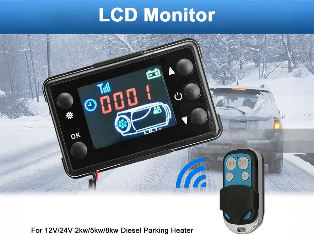 Diesel Air Heater Monitor LCD Switch