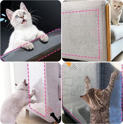 4PCS Pet Cat Anti Scratch Guard Mat Cat Scratching Post Furniture Sofa Protector
