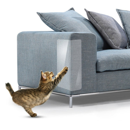 4PCS Pet Cat Anti Scratch Guard Mat Cat Scratching Post Furniture Sofa Protector