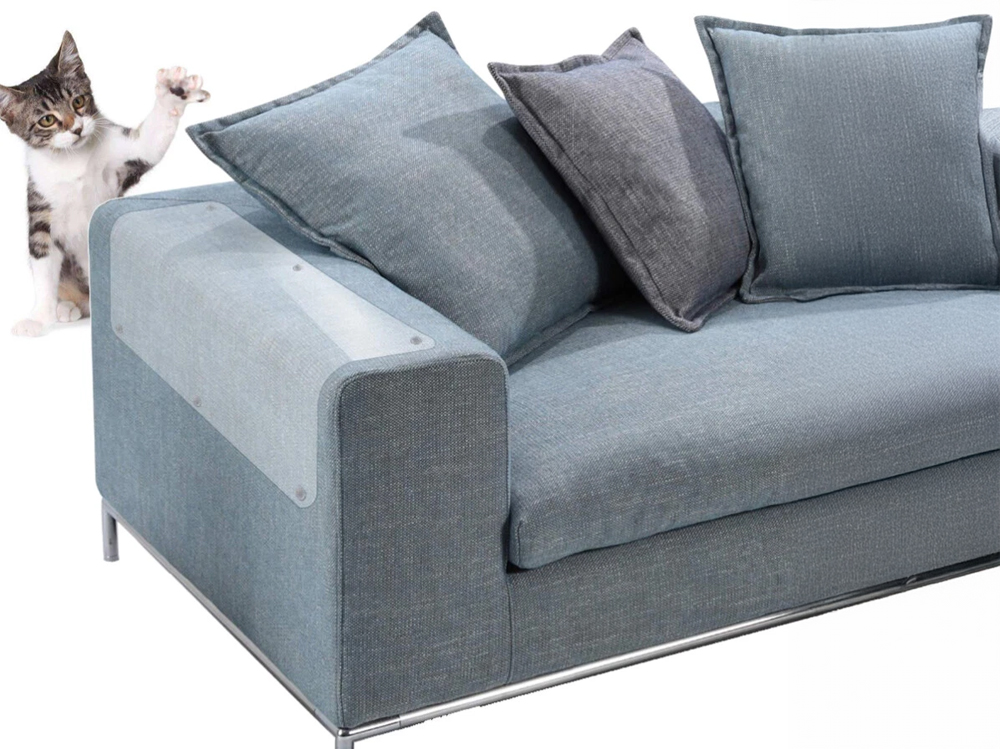 4PCS Pet Cat Anti Scratch Guard Mat Cat Scratching Post Furniture Sofa Protector