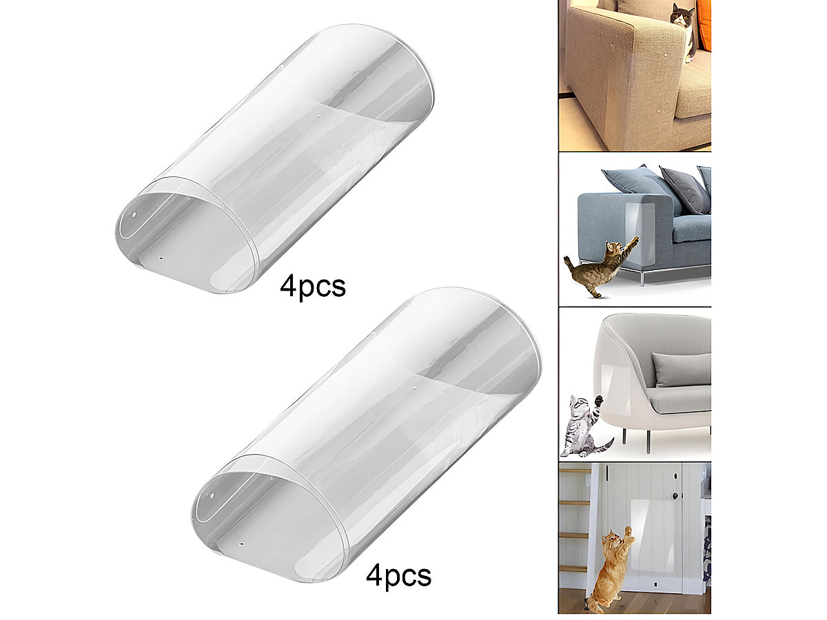 4PCS Pet Cat Anti Scratch Guard Mat Cat Scratching Post Furniture Sofa Protector