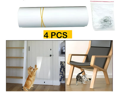4PCS Pet Cat Anti Scratch Guard Mat Cat Scratching Post Furniture Sofa Protector