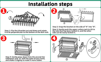 Dish Drying Rack Holder