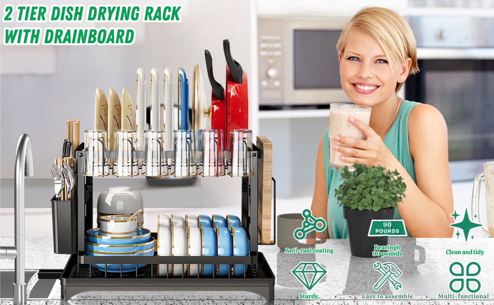 Dish Drying Rack Holder
