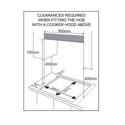 Midea 60cm Gas Cooktop Black Tempered Glass With Timer 60GH096
