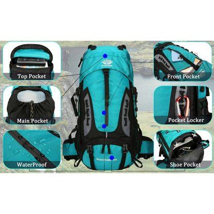 60L Camping & Hiking Backpack – Lightweight Travel Backpack for Outdoor Adventures HNHM1111