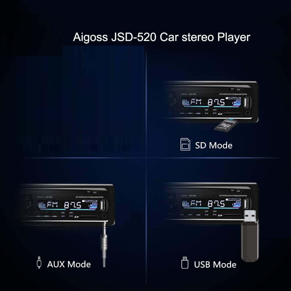 Car Stereo Player U Disk Sd Card Music Phone Replacement Cd/Dvd - The Shopsite